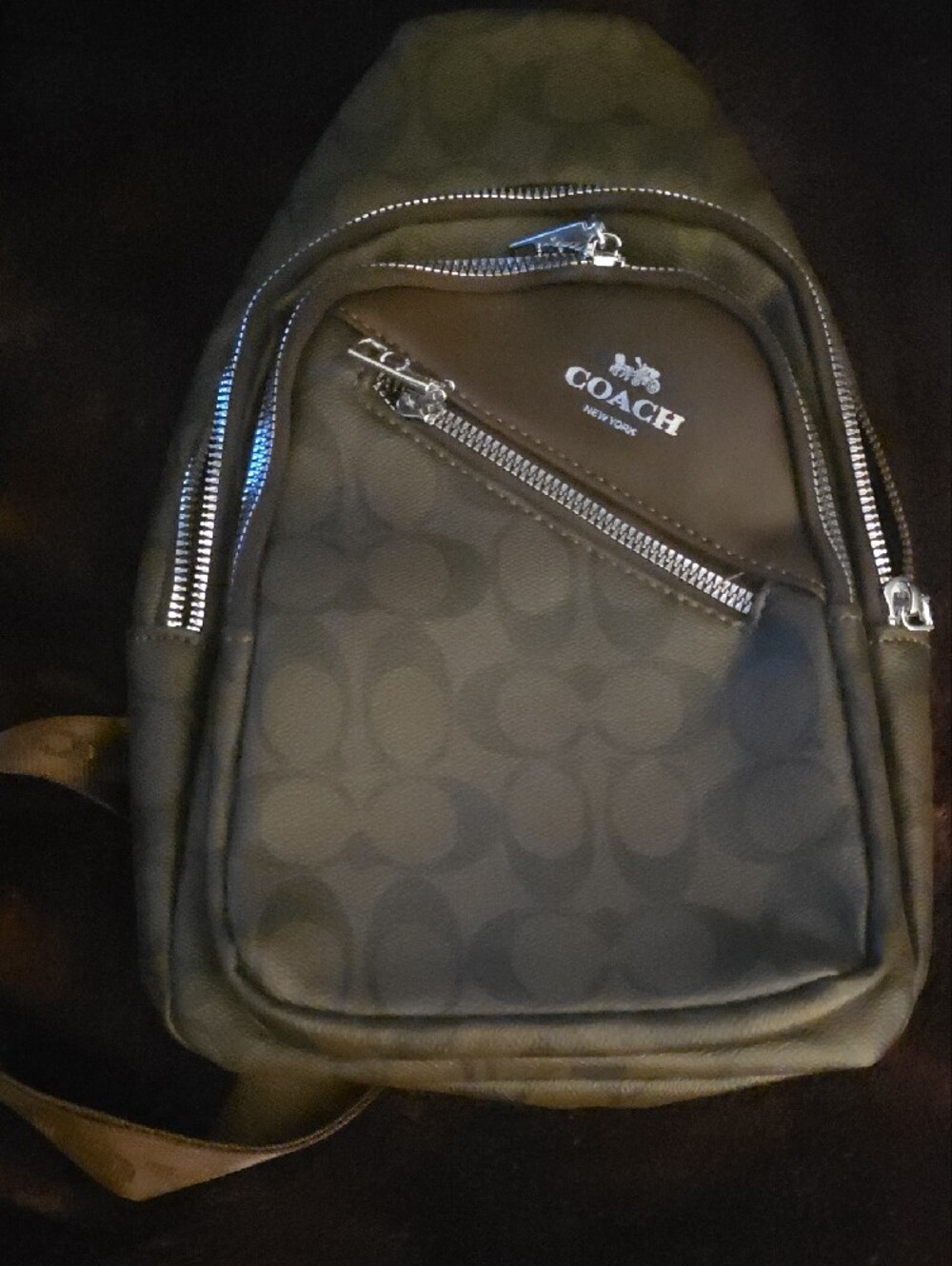 Brown Monogram Crossbody Bag